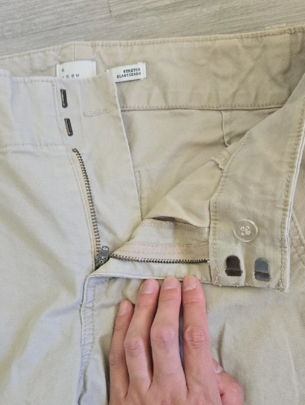 a new day Men's Light Beige Chinos
